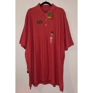 Foundry Supply Co Cranberry Polo Short Sleeve Shirt Big Tall Mens 3XL NWT